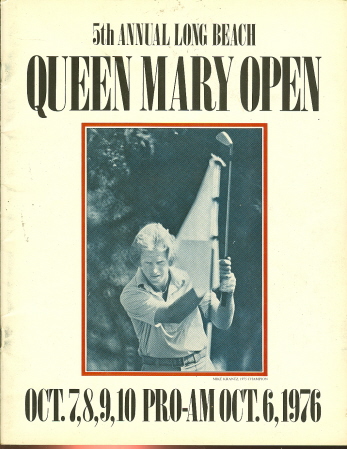 1976 Queen Mary Open Golf Program Gary McCord Victory