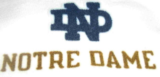 Notre Dame 3 inch Lextra Iron On Logo Patch  