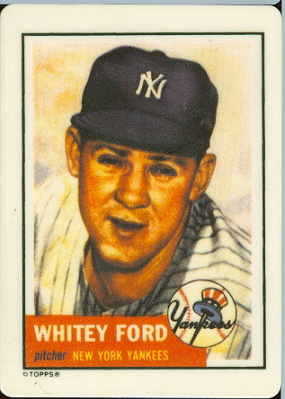1953 Whitey ford and topps and baseball card #2