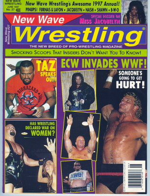 1997 New Wave Wrestling Magazine Taz & ECW Invades WWF  